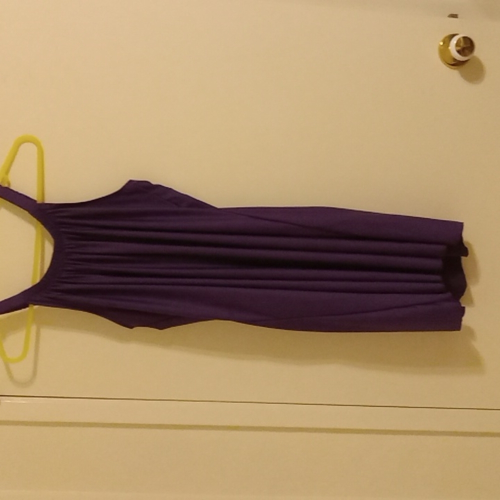 Large Purple Light women's summer dress New
